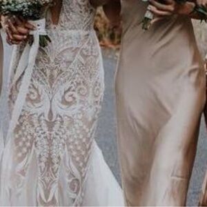 Small champagne bridesmaid dress